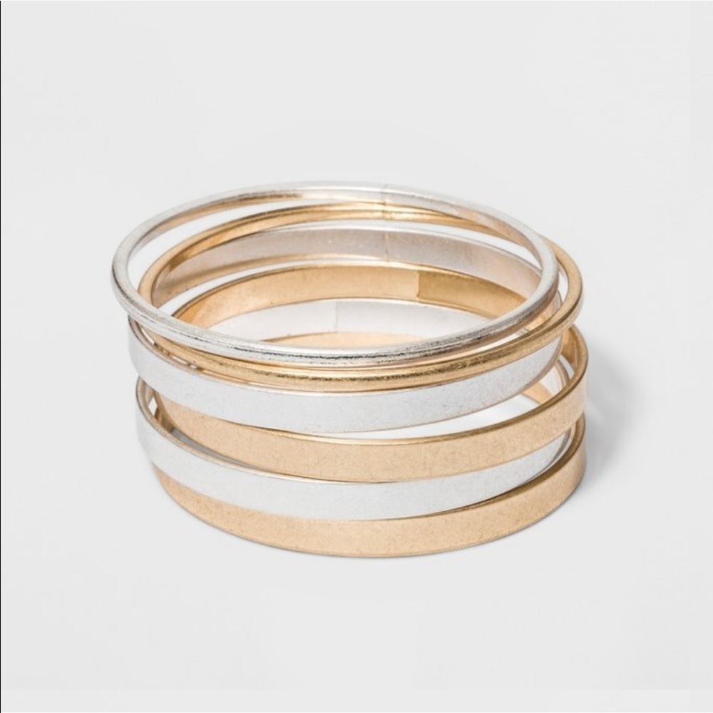 ~3 For $20~Universal Thread Thick  Thin Gold Silver bracelets